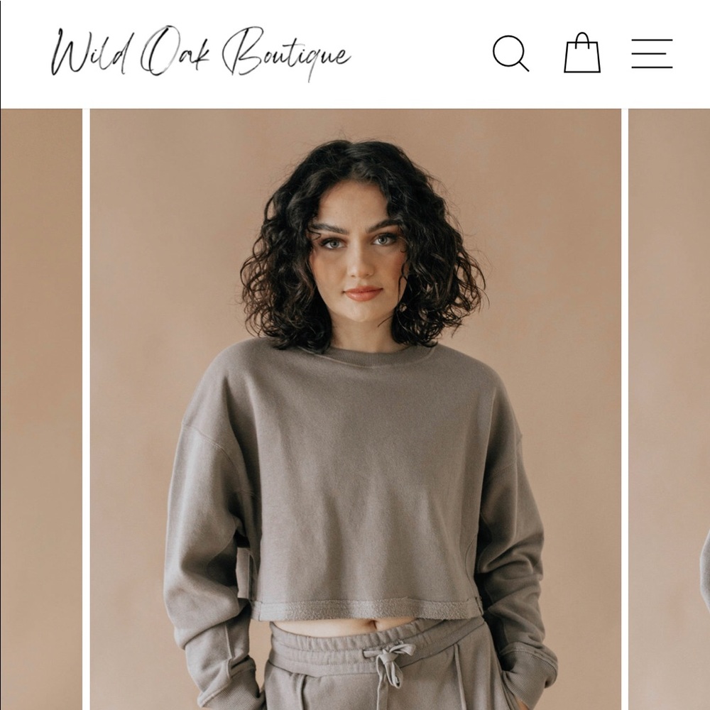 Cropped Pullover from Wild Oak Boutique - Mocha